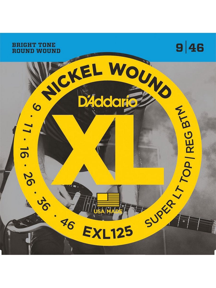 D’ADDARIO EXL125 Nickel Wound Super Light Top Bottom 9/46
